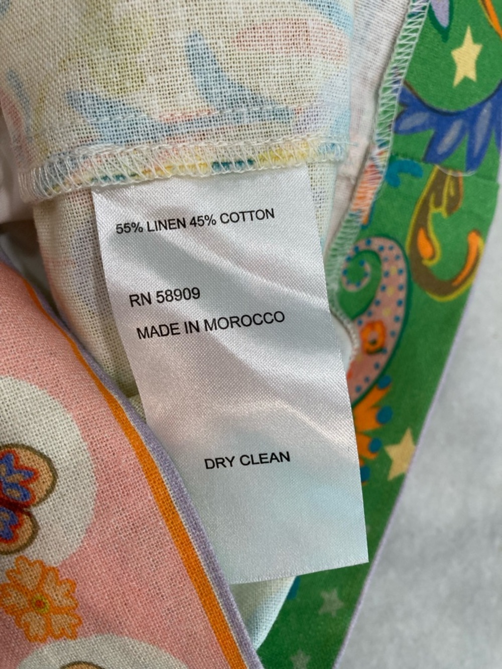 ANTONIO MELANI Brooks Bright Colorful Paisley Print Linen Cotton Shorts - Picture 7 of 9